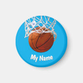 Basketball Your Name Custom Magneet (Voorkant)