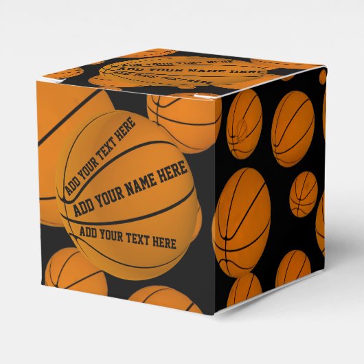 Basketballen Bedankdoosjes (Voorkant Zijde)