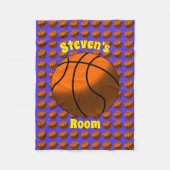 Basketballen Fleece Blanket Deken (Voorkant)
