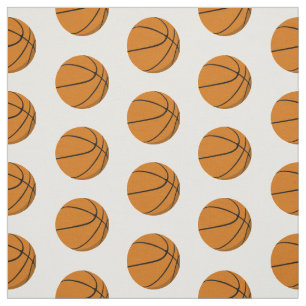 Basketballen op elke kleur achtergrond sportpatroo stof