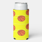 Basketballen patroon op geel (Seltzer Voorkant)