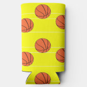 Basketballen patroon op geel (Achterkant)