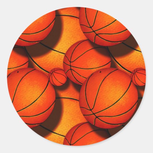 Basketballen Stickers (Voorkant)
