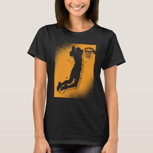 Basketballer Basketball Hoop Dunking Basketball Ho T-shirt (Voorkant)