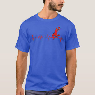 Basketballer Heartbeat Pulse EKG Basket Ball T-shirt