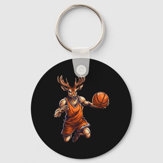 Basketballer Hirsch Sleutelhanger (Voorkant)