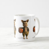 Basketballer Piglet Koffiemok (Voorkant rechts)