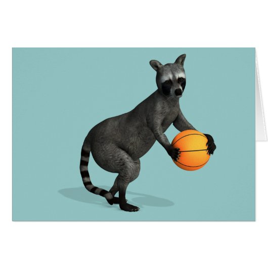 Basketballer Raccoon (Devant horizontal)