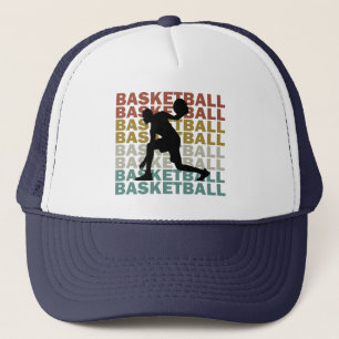 Basketballer  retro stijl trucker pet