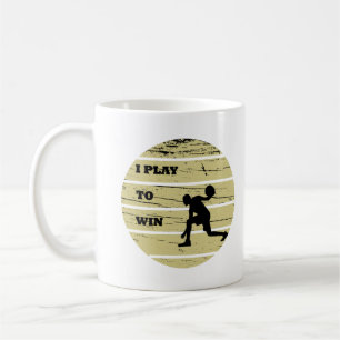 Basketballer  zonsondergang retro stijl koffiemok