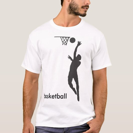 Basketballsilhouet T-shirt (Voorkant)