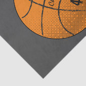 Basketbalmonogram | Custom Tissuepapier (Detail)