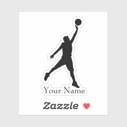 Basketbalnaam Sticker (Vel)