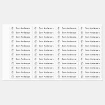 Basketbalnaamlabels voor kinderen terug naar schoo