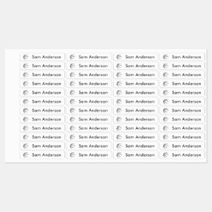Basketbalnaamlabels voor kinderen terug naar schoo labels