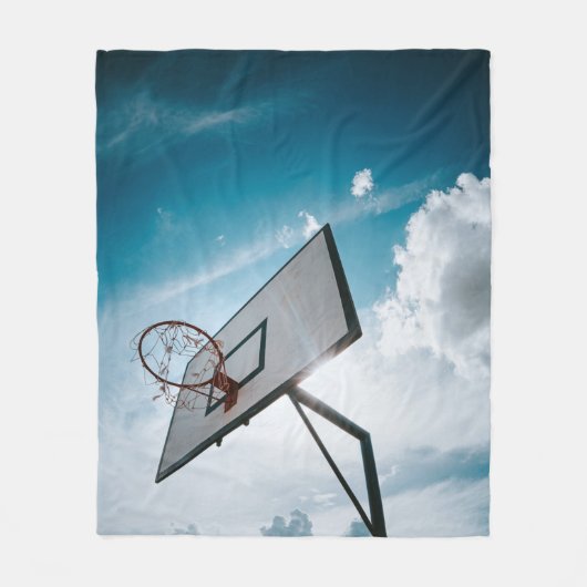 Basketbalontwerp Fleece Deken (Voorkant)