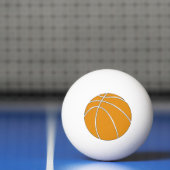 Basketbalontwerp in traditioneel Sinaasappel en zw Pingpongballen (Net)