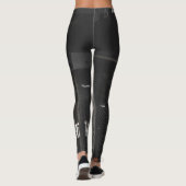  Basketbalontwerp Leggings (Achterkant)