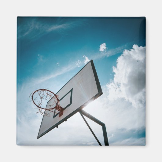 Basketbalontwerp Magneet (Voorkant)