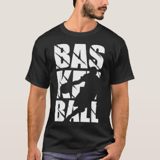 Basketbalontwerp voor basketballer en basket t-shirt