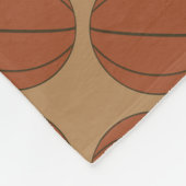 Basketbalpatroon kleine fleece deken (Hoek)
