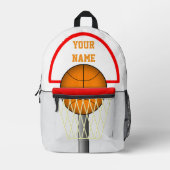 Basketbalring - bedrukte rugzak (Voorkant)