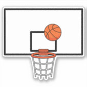 Basketbalring Sticker (Voorkant)