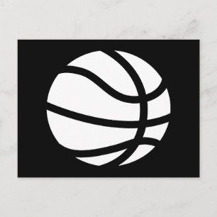 basketbalsilhouet briefkaart