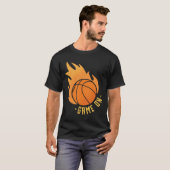 Basketbalspel aan t-shirt (Voorkant volledig)