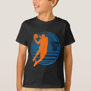 Basketbalspel Dunk Speler Court Sport Ball Team T-shirt