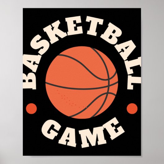 Basketbalspel Poster (Voorkant)