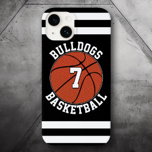 Basketbalspeler Aangepaste Team Naam Jersey Nummer Case-Mate iPhone 14 Hoesje