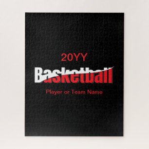 Basketbalspeler Abstract Swish - Woordkunst Legpuzzel