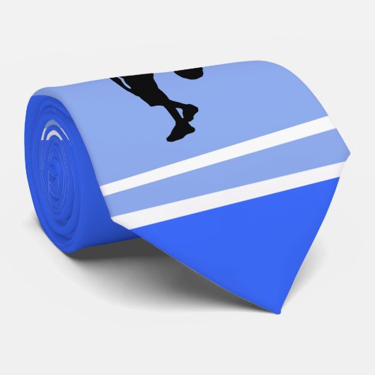 Basketbalspeler; Blauw Stropdas (Opgerold)