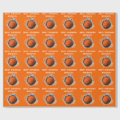 Basketbalspeler Cadeaupapier (Vlak)