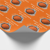 Basketbalspeler Cadeaupapier (Hoek)