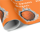 Basketbalspeler Cadeaupapier (Rol Hoek)