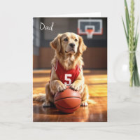Basketbalspeler Golden Retriever verjaardag