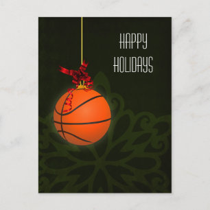 Basketbalspeler Kerstkaarten Feestdagenkaart