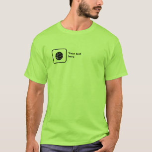 Basketbalspeler (kleine logo) - Aanpasbaar T-shirt