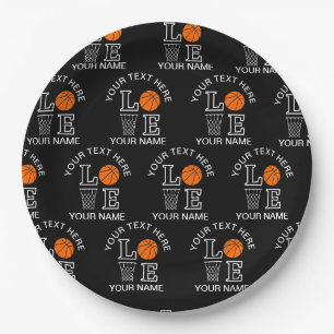 Basketbalspeler Meisje, Basketbal Meisje Verjaarda Papieren Bordje