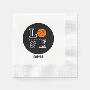 Basketbalspeler Meisje, Basketbal Meisje Verjaarda Servet