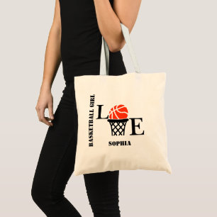 Basketbalspeler Meisje, Basketbal Meisje Verjaarda Tote Bag