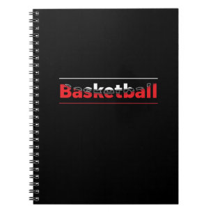 Basketbalspeler - Minimale geometrische boog Notitieboek