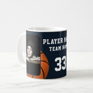Basketbalspeler Naam Nummer Team 2 Foto's Koffiemok