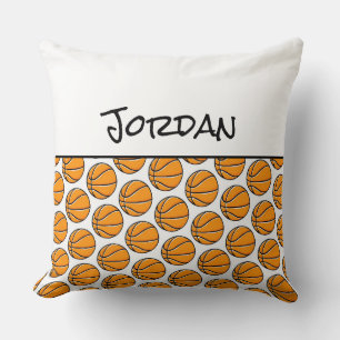 Basketbalspeler NAAM Sportschoenen Kinder Decor Le Kussen