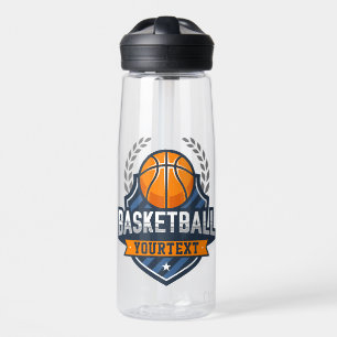 Basketbalspeler NAAM TOEVOEGEN Varsity School Team Waterfles