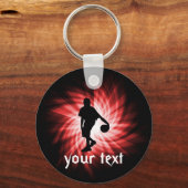 Basketbalspeler; rood sleutelhanger (Voorkant)