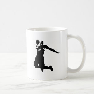 Basketbalspeler Silhouet Koffiemok