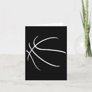 Basketbalspeler Silhouette Design Kaart